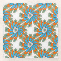 Impression de textile abstrait floral en trame