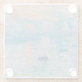 Dessous-de-verre En Verre Impression Sunrise Claude Monet (Dos)