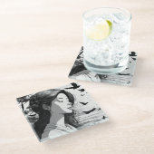 Dessous-de-verre En Verre Imprimée (Incliné)