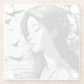 Dessous-de-verre En Verre Imprimée (Dos)