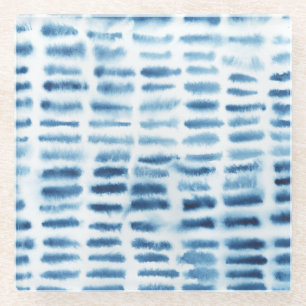 Dessous-de-verre En Verre Imprimer l'aquarelle Indigio