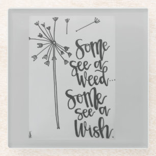 Dessous-de-verre En Verre Inspiration Dandelion