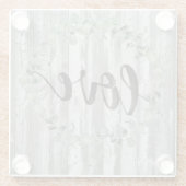 Dessous-de-verre En Verre Inspiration de ferme - amour (Dos)