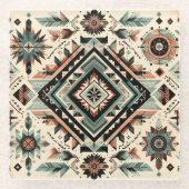 Dessous-de-verre En Verre Inspiration native (Devant)