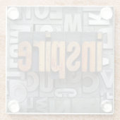 Dessous-de-verre En Verre Inspirez (Dos)