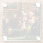 Dessous-de-verre En Verre Intermède de Noël (Dos)