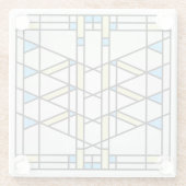 Dessous-de-verre En Verre Interprétation du style scolaire des Prairies no 3 (Dos)