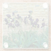 Dessous-de-verre En Verre Iris à poils (Dos)