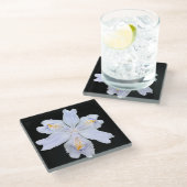 Dessous-de-verre En Verre Iris blanc (Incliné)
