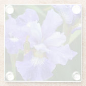 Dessous-de-verre En Verre Iris pourpre (Dos)