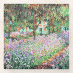 Dessous-de-verre En Verre Irises dans le jardin de Monet<br><div class="desc">Irises in Monet's Garden est un beau tableau de fleurs de Claude Monet,  artiste impressionniste français,  peint en 1900 chez lui à Giverny,  France.</div>