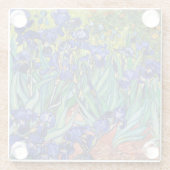 Dessous-de-verre En Verre Irises par Vincent van Gogh (Dos)