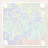 Dessous-de-verre En Verre Irises par Vincent Van Gogh (Dos)