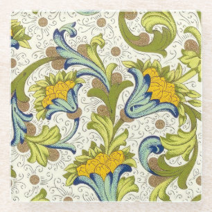 Dessous-de-verre En Verre Italien Florentine Plats Motif