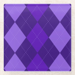 Dessous-de-verre En Verre Jacquard Amethyst Purple