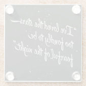 Dessous-de-verre En Verre J'ai aimé les étoiles (Dos)