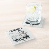 Dessous-de-verre En Verre J'ai une fonte, Snowman (Incliné)