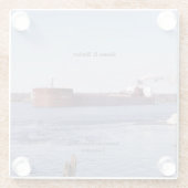 Dessous-de-verre En Verre James R. Dessous de verre en verre Barker (Dos)