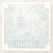 Dessous-de-verre En Verre Japan travel poster (Dos)