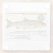 Dessous-de-verre En Verre Japanese Native Trout – Amago (Dos)