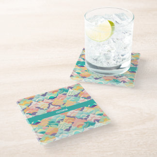 Dessous-de-verre En Verre Japonais Vector Pastel Motif personnalisé