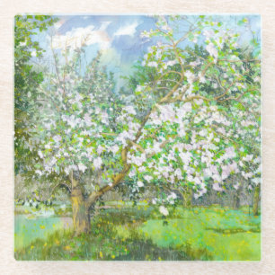 Dessous-de-verre En Verre Jardin fleuri