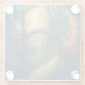 Dessous-de-verre En Verre Jardin forestier enchanté | (Dos)