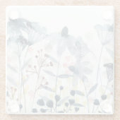 Dessous-de-verre En Verre Jardins posés - fleurs d'aquarelle (Dos)