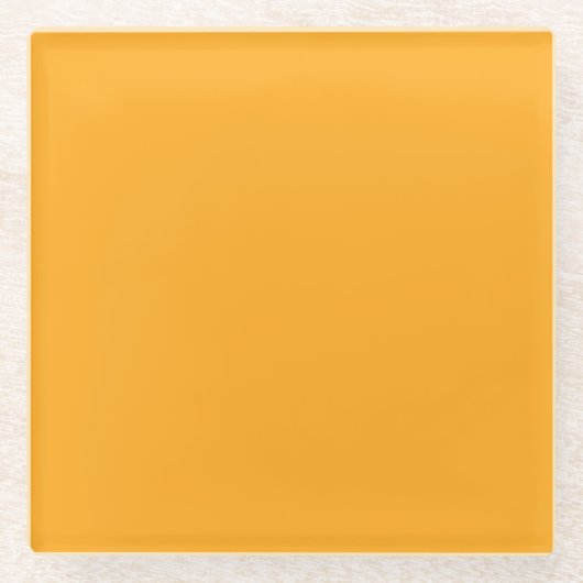 Dessous-de-verre En Verre Jaune clair (Crayola) (couleur solide) (Devant)
