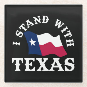 Dessous-de-verre En Verre Je suis avec le Texas