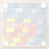 Dessous-de-verre En Verre Je t'aime Dessous de verre (Dos)