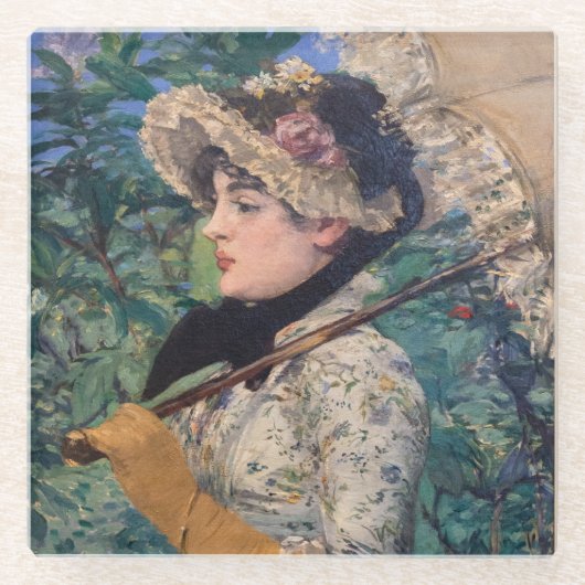 Dessous-de-verre En Verre Jeanne (Printemps) Par Édouard Manet (Devant)