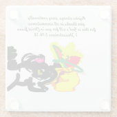 Dessous-de-verre En Verre jesus here (Dos)