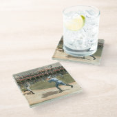 Dessous-de-verre En Verre Jeu de baseball 1886 de ligue nationale (Incliné)