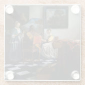 Dessous-de-verre En Verre Johannes Vermeer - Le Concert (Dos)