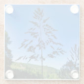 Dessous-de-verre En Verre Johnson Grass (Dos)