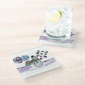 Dessous-de-verre En Verre Joie de neige (Incliné)