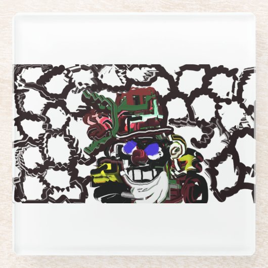 Dessous-de-verre En Verre Joie de Nutcracker (Devant)