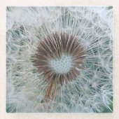 Dessous-de-verre En Verre Joli Dandelion blanc (Devant)