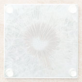 Dessous-de-verre En Verre Joli Dandelion blanc (Dos)