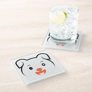 Dessous-de-verre En Verre Joli rose