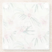 Dessous-de-verre En Verre Jolie Orchidée rose (Dos)