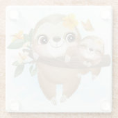 Dessous-de-verre En Verre Jolies fentes (Dos)