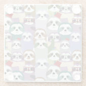 Dessous-de-verre En Verre Jolies fentes (Dos)