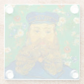 Dessous-de-verre En Verre Joseph Roulin - Van Gogh - c1889 (Dos)