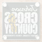 Dessous-de-verre En Verre Joueur d'équipe d'exécution d'AJOUT TEXTE inter-pa (Dos)