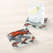 Dessous-de-verre En Verre Joueurs De Football (Incliné)