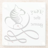 Dessous-de-verre En Verre Jouez au Jeu Bull Terrier (Dos)