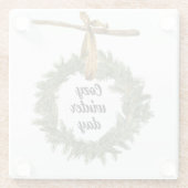 Dessous-de-verre En Verre Jour d'hiver (Dos)