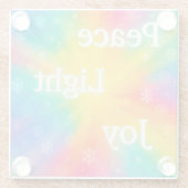 Dessous-de-verre En Verre Joy Peace Light (Dos)